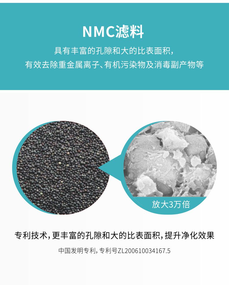 凈易戶外便攜式應急救災凈水器第2級-NMC濾料