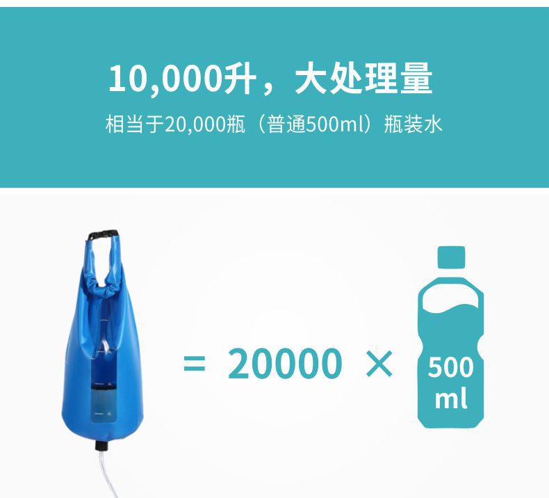 凈易單兵野外水質(zhì)凈化器可凈化10000升